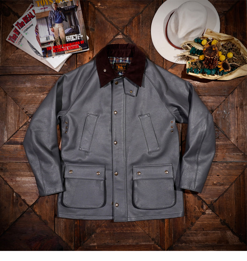 ▲細部のディテールまで完璧な拘り▲ドイツ産カウレザー ジャケット▼S~4XL