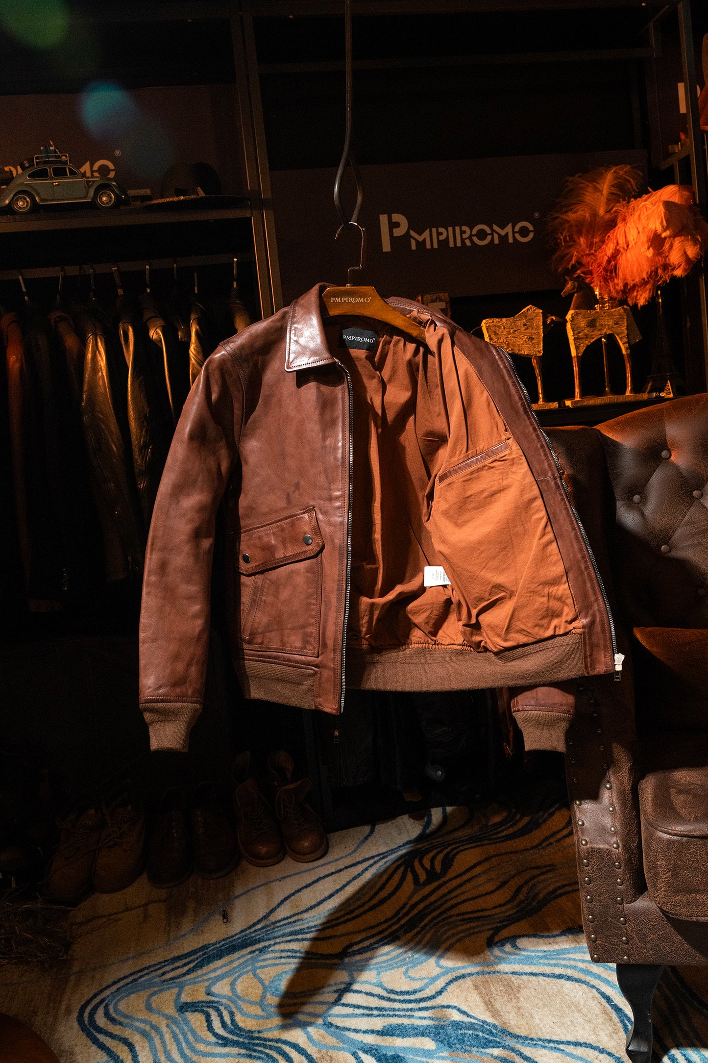 △ヴィンテージ復刻 カウレザー A-2ジャケット▽M~XL