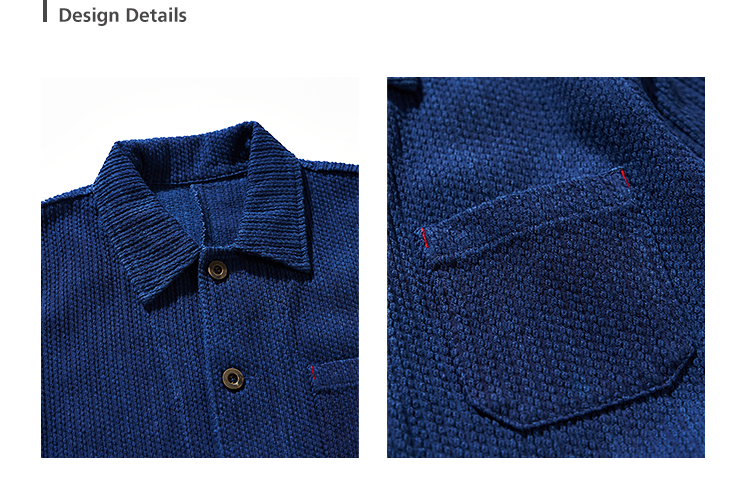 ◇ヴィンテージフレンチワークスタイル復刻 インディゴ染め コットンカバーオールジャケット◇S~2XL