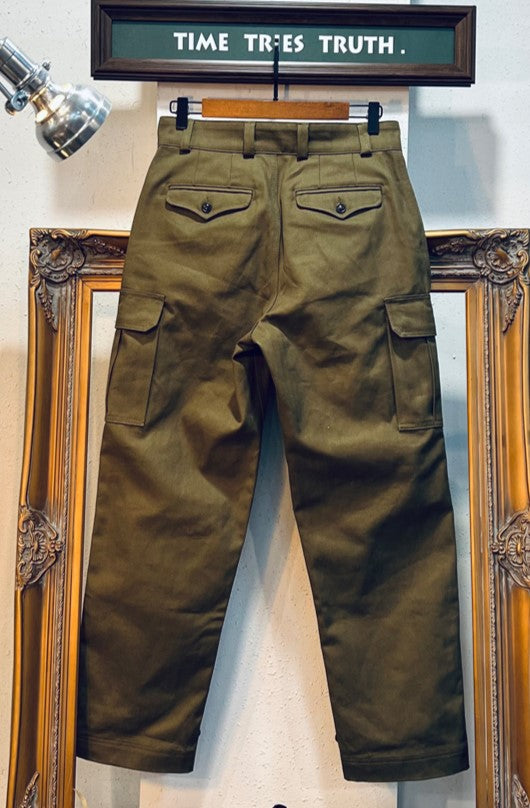 フランス軍M-47前期 復刻 HBTコットンヘリンボーンツイード パンツ/S~3XL