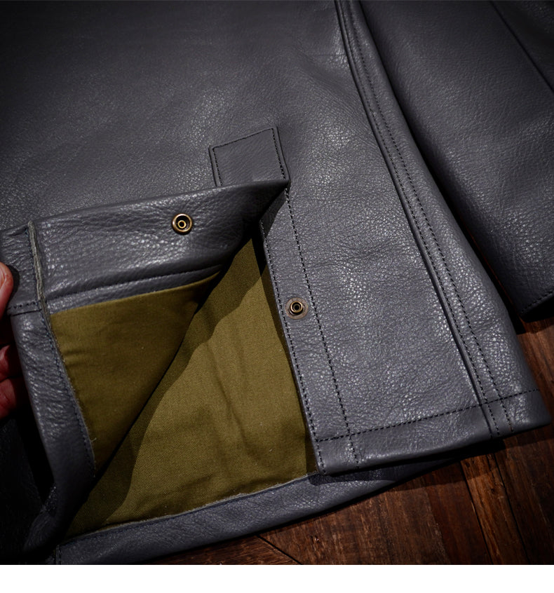 ▲細部のディテールまで完璧な拘り▲ドイツ産カウレザー ジャケット▼S~4XL