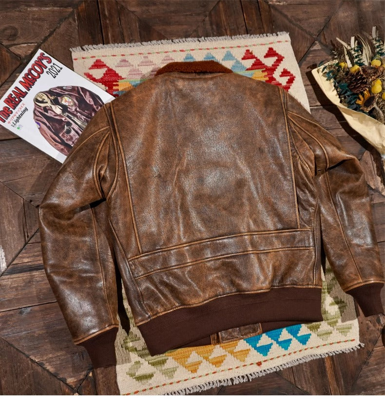 フランス産シープレザー使用◇G-1 フライトジャケット L~4XL