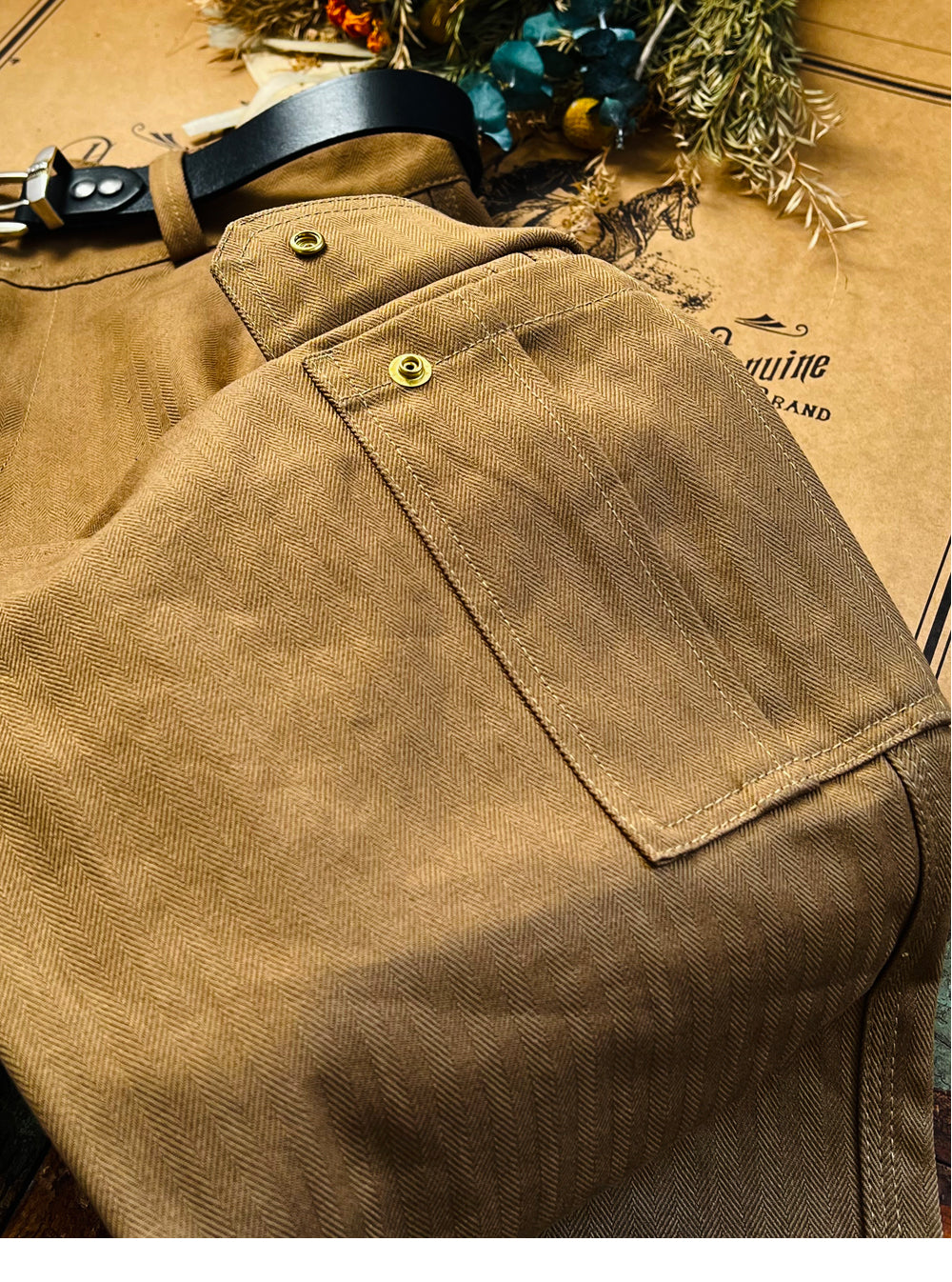 フランス軍M-47前期 復刻 HBTコットンヘリンボーンツイード パンツ/S~3XL