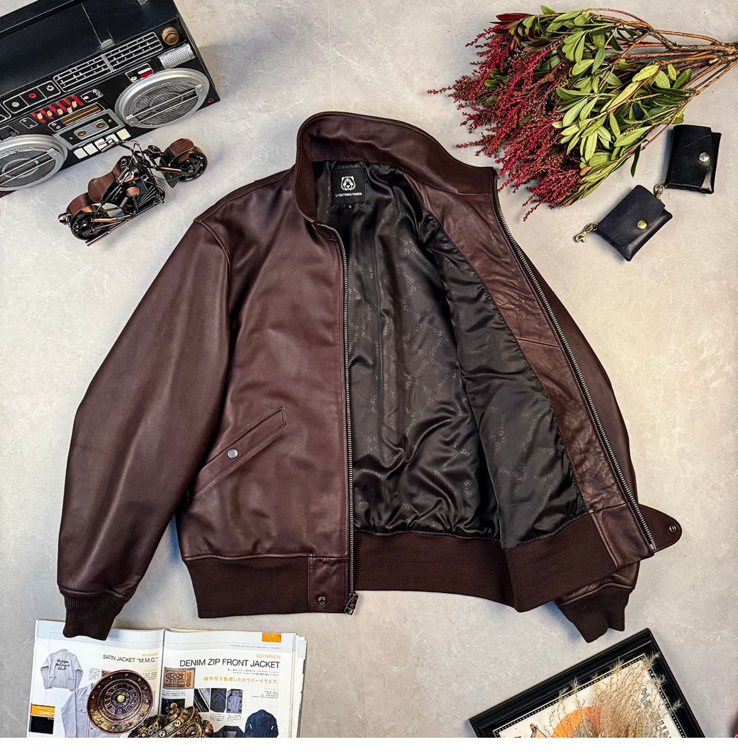 昨シーズン物売り切りセール★4色展開★シープレザー L-2 フライトジャケット★M~2XL