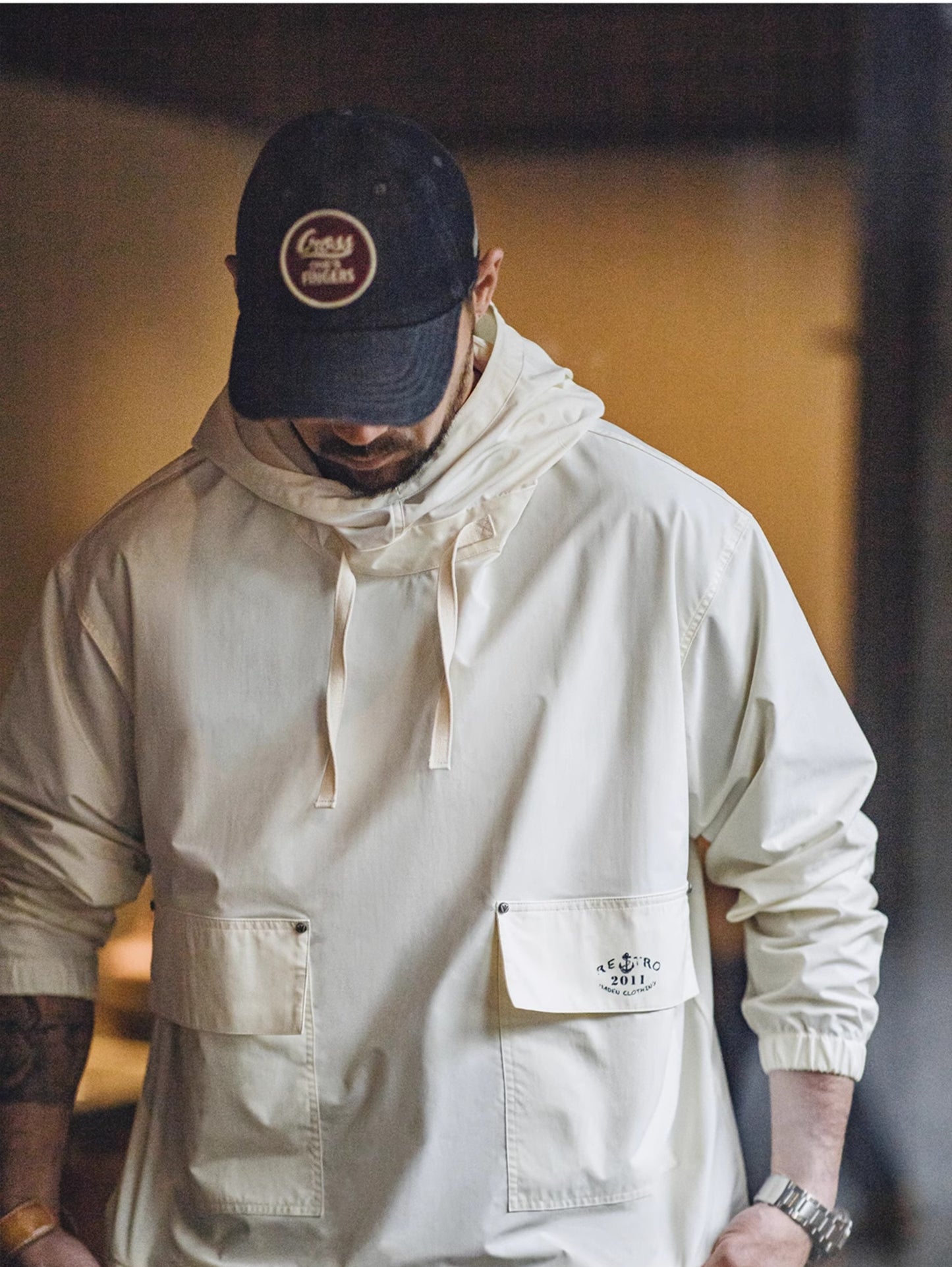 △US NAVY 復刻 コットンデックスモック▽S~2XL