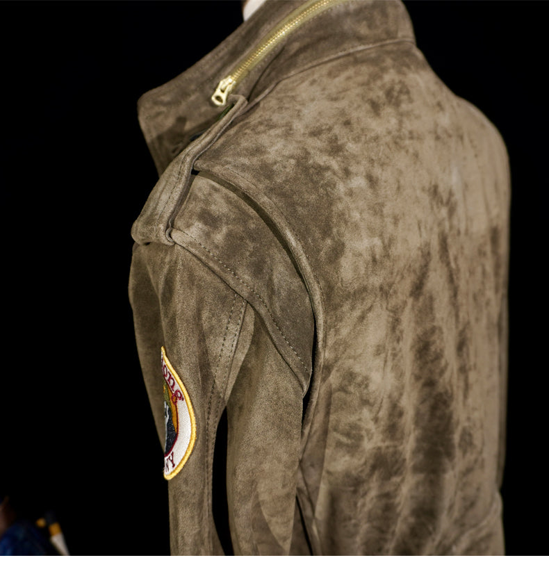 3色展開▲TAXI DRIVER トラヴィスモデル▲ビンテージ復刻 スウェード M-65 ジャケット▼L~3XL