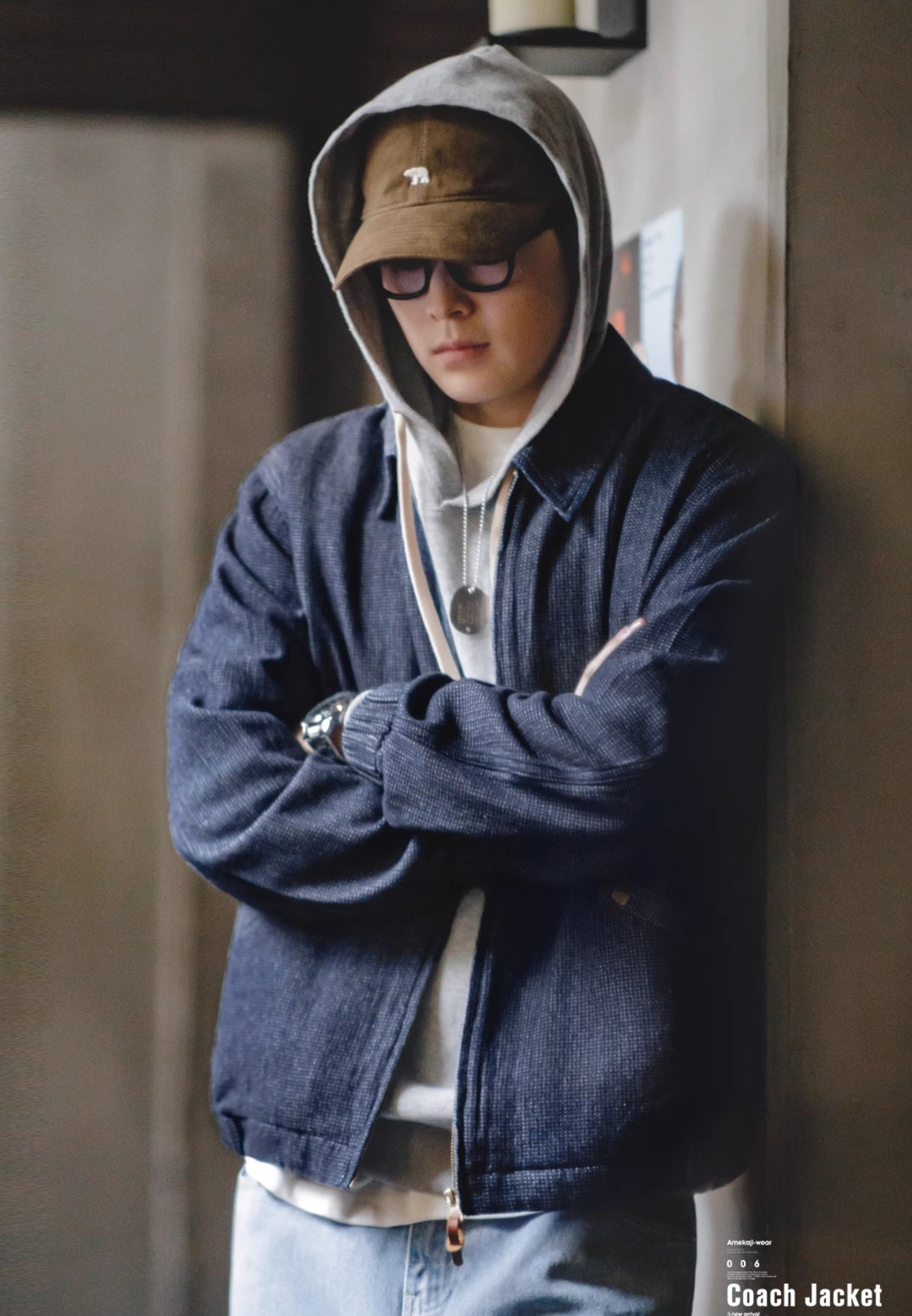 ◇デニム スウィングトップ ブルゾンハリントン ジャケット◇S~3XL