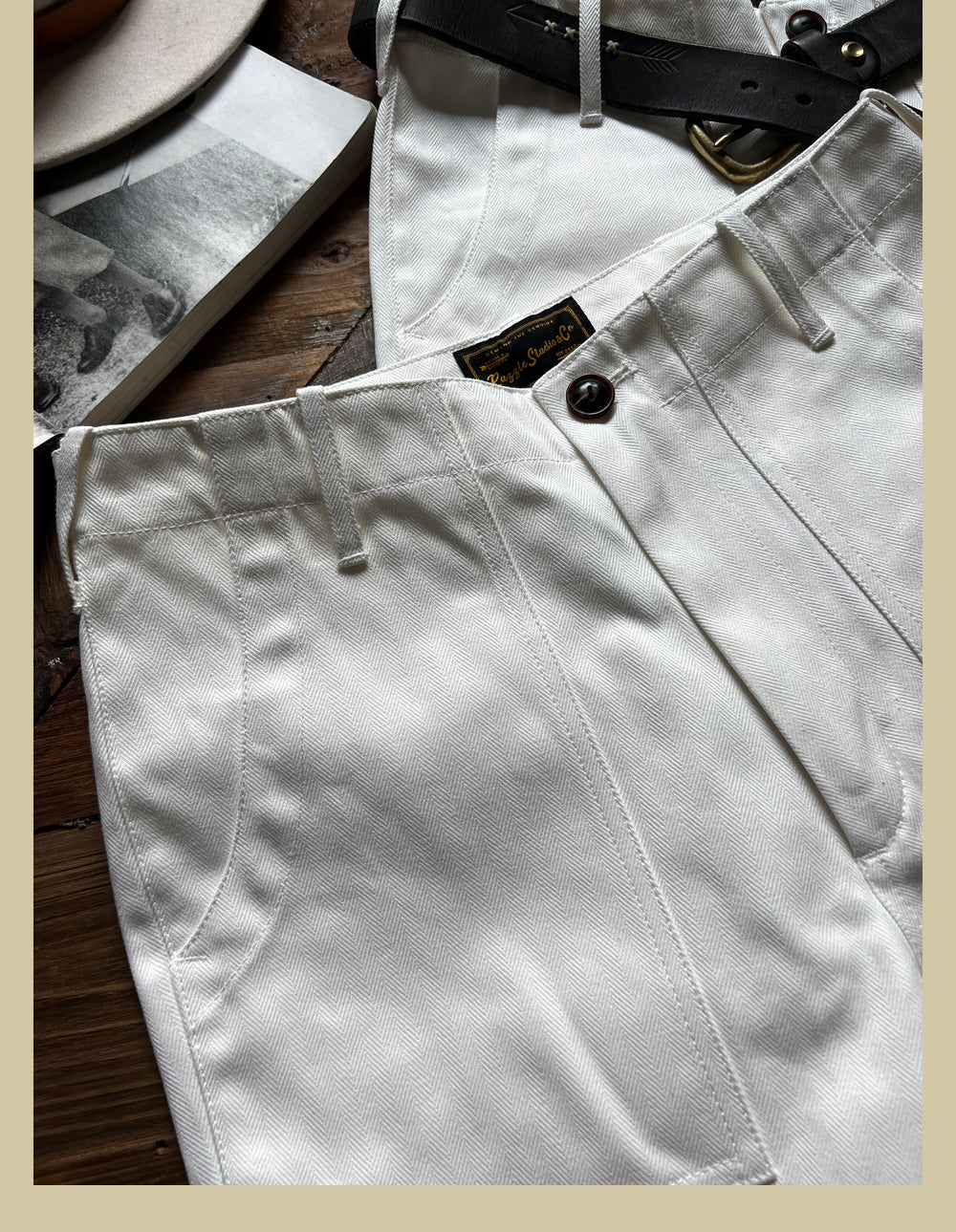 2色展開◇アメリカ軍復刻OG107 HBTコットンヘリンボーンパンツ◇S~2XL