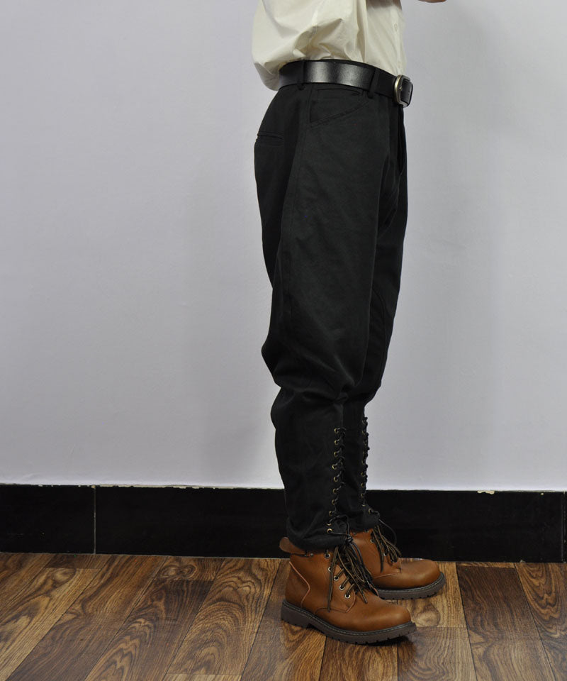 2色展開☆ユーロヴィンテージデザインしっかりコットン ジョッパーズパンツ☆S~2XL