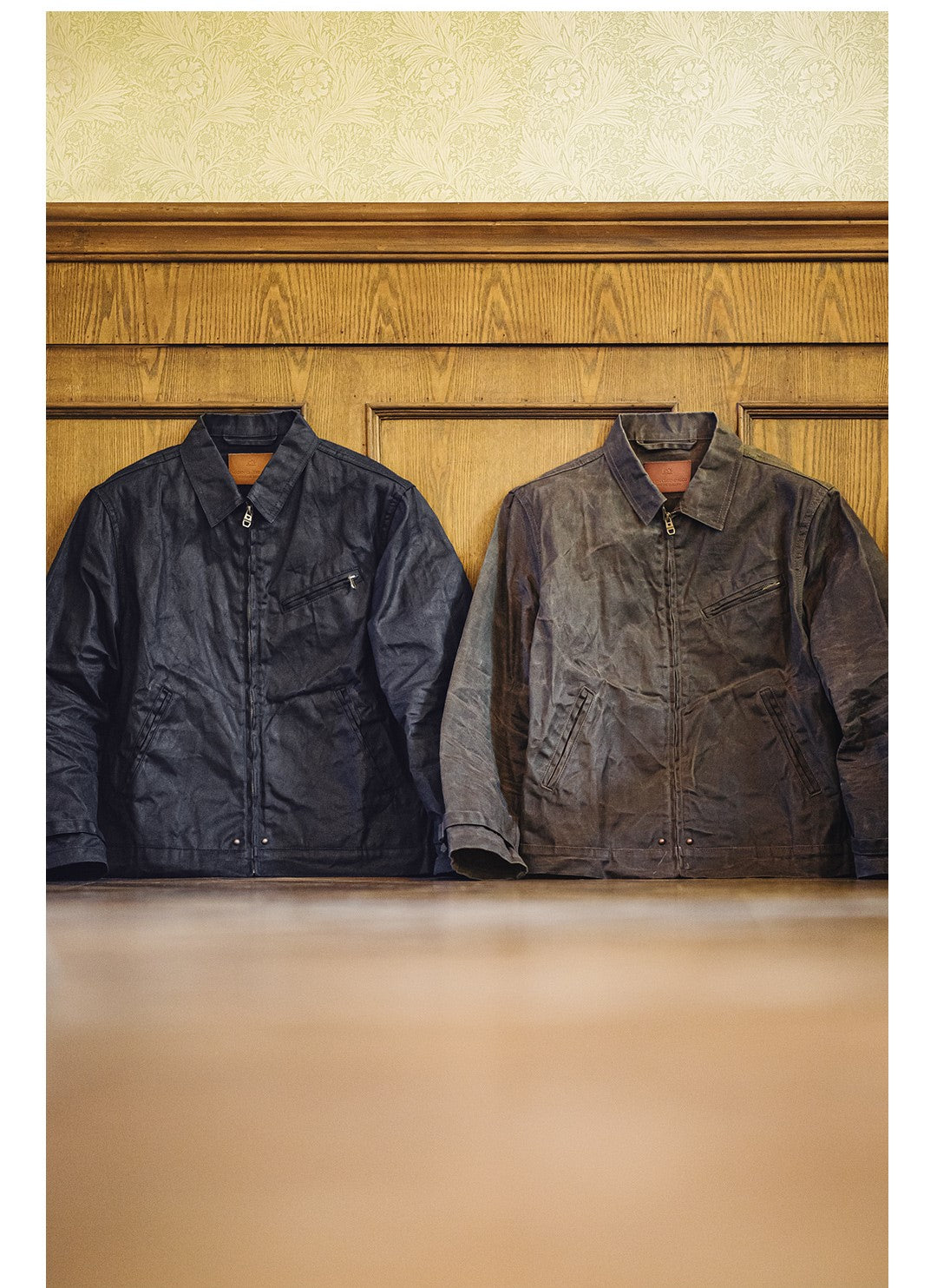 撥水性有り▲ワックスコットン ブルゾン▼ワックス付きS~3XL