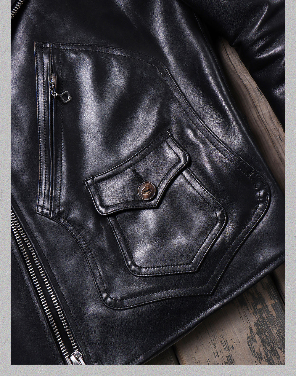 ヴィンテージ50s 復刻 カウレザー ダブルライダースジャケットS~4XL