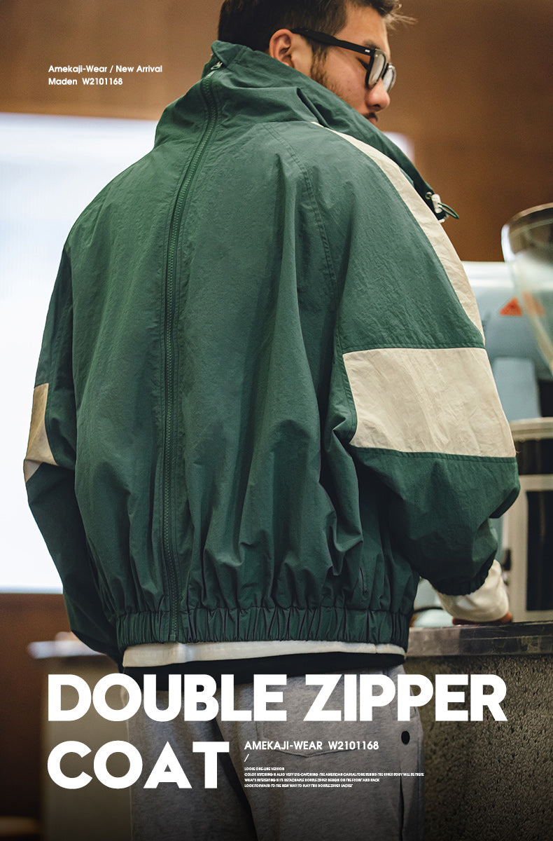 △ヴィンテージ復刻USアーミー ナイロン ラグランスリーブ トレーニング ジャケット▽S~2XL