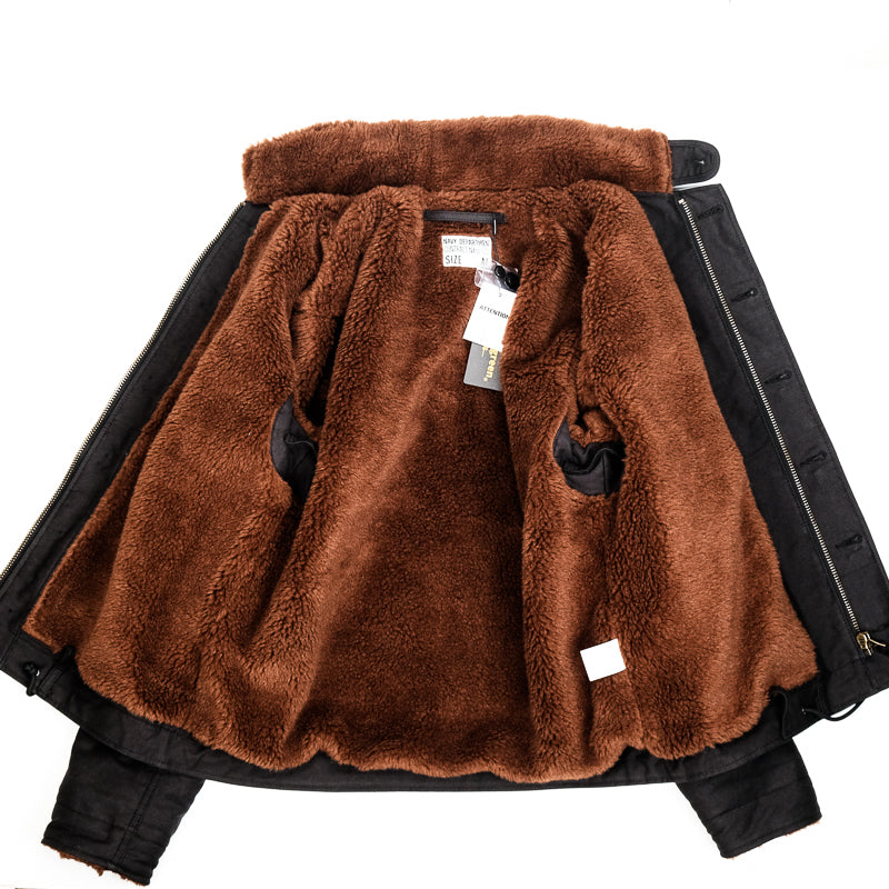 ☆ヴィンテージ 復刻 N-1 ウールアルパカ混総ボア USNデッキジャケット☆S~3XL