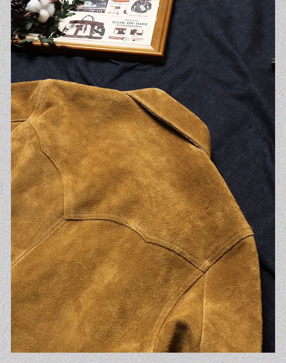 スウェードウエスタンシャツ★S~4XL