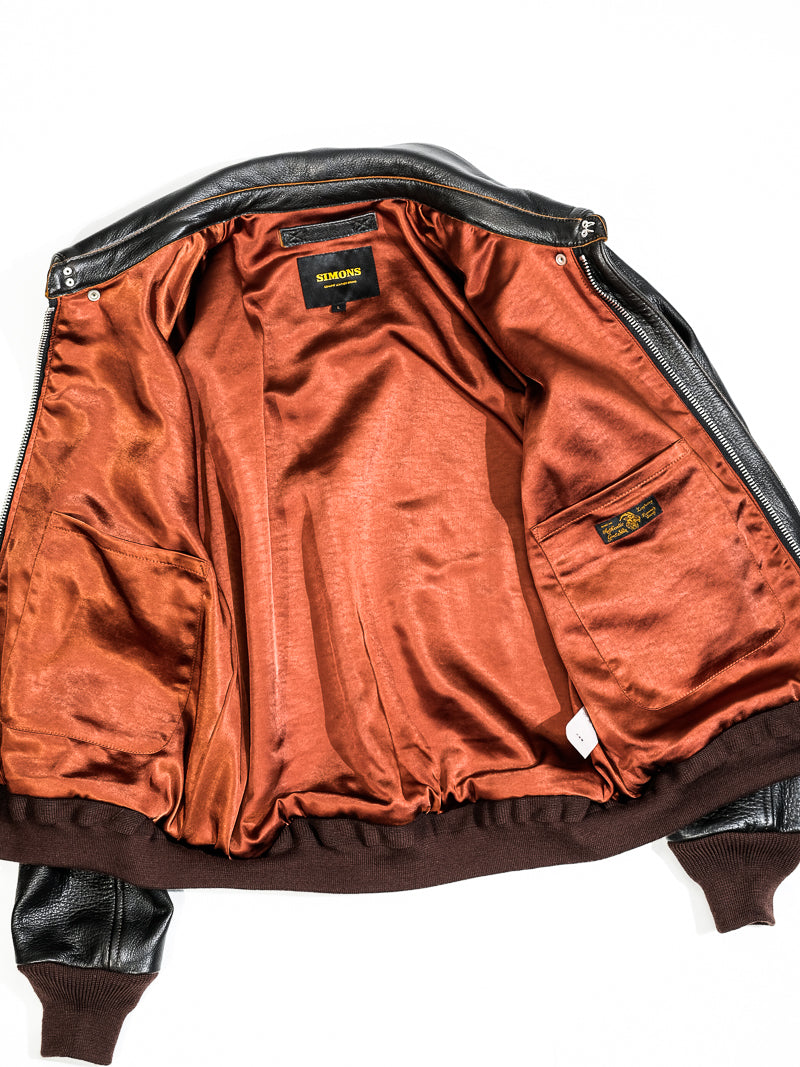 △ヴィンテージ復刻 ゴートレザー A-2ジャケット▽S~3XL
