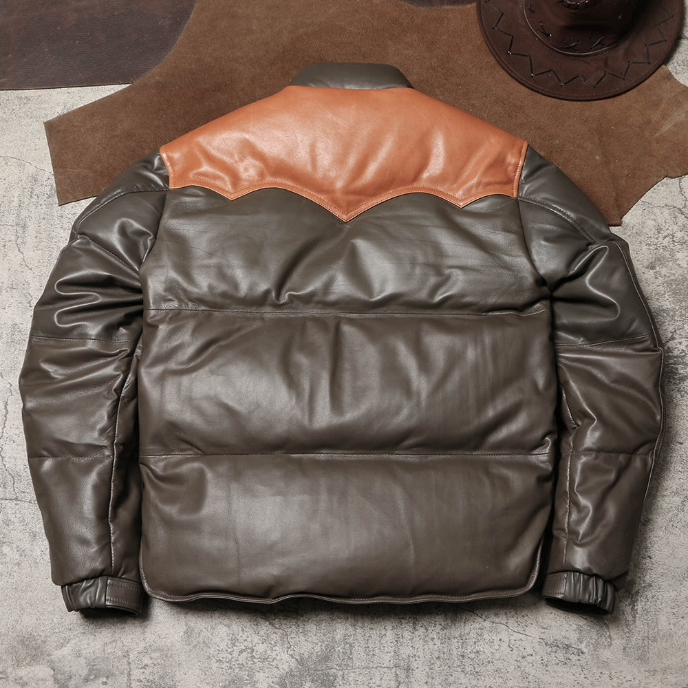 ◇シープレザーダウンジャケット◇ M~5XL