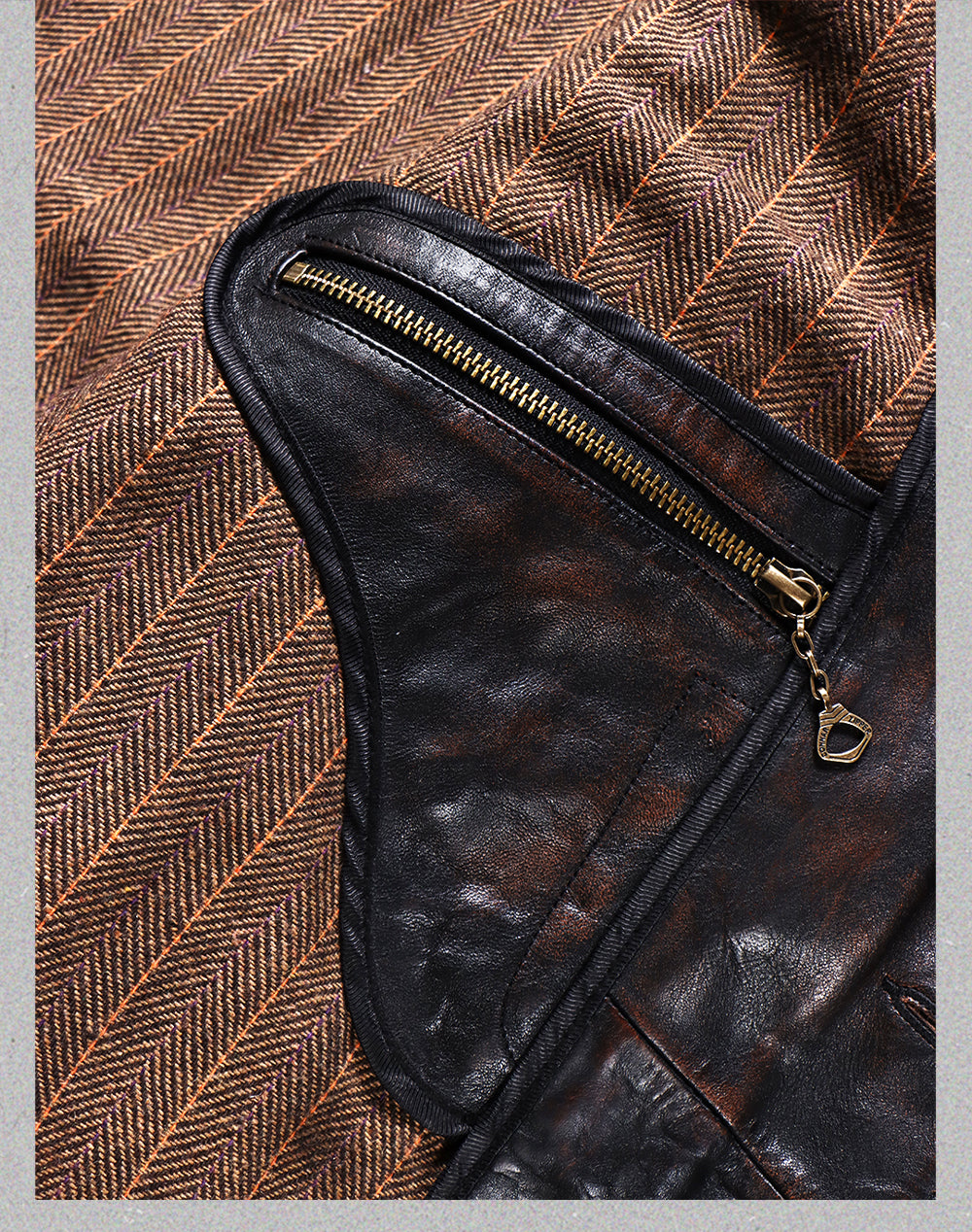 ヴィンテージ 復刻 茶芯 ホースハイド ボタン式ダブルライダースジャケットS~4XL