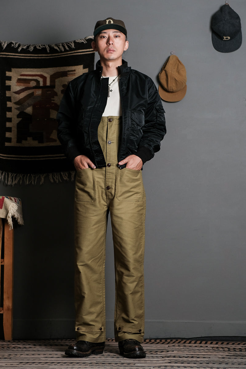 2色展開★40'sヴィンテージ復刻デザイン U.S.NAVY N-2 デッキレインオーバーオール★S~2XL