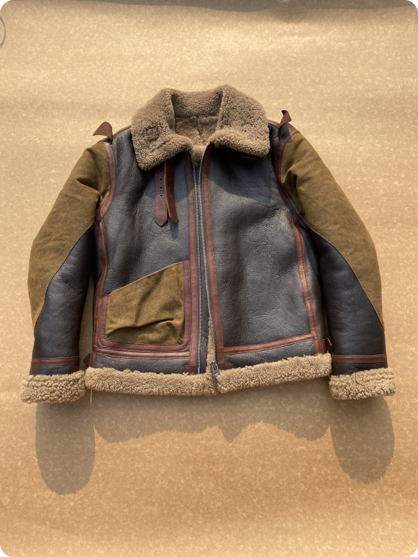 ✩オーストラリア産ムートン×ホースハイド B-3フライトジャケット✩S~6XL