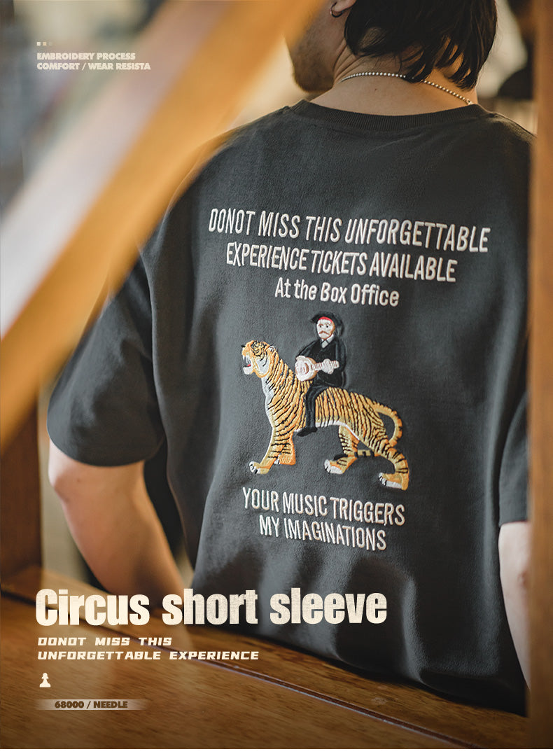 目の詰まった刺繍のクオリティーも抜群◆Tigers刺繍スーベニアTシャツ◆S~2XL