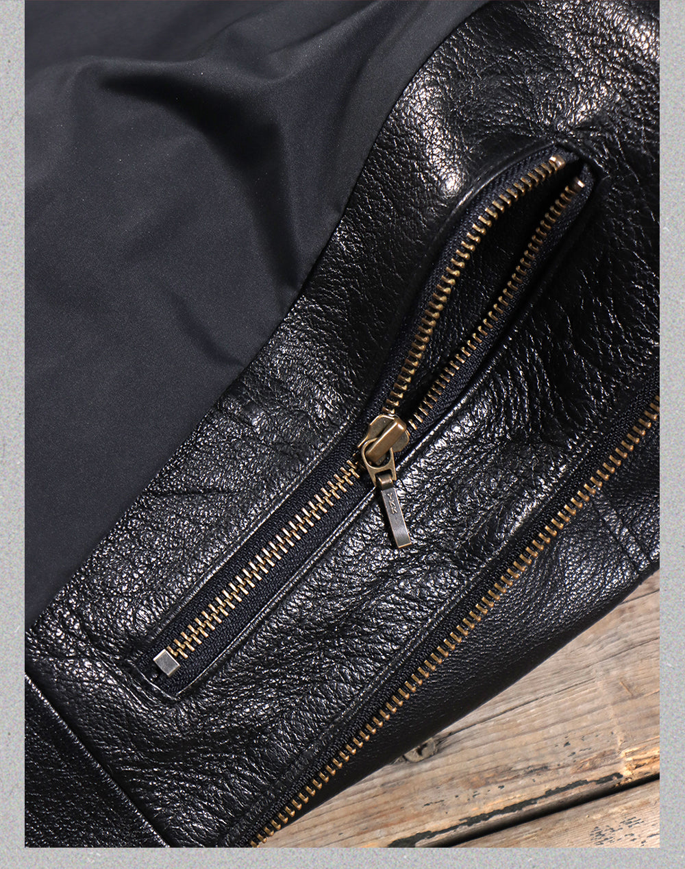 ◇ゴートレザー ブラックレザーダウンジャケット◇ M~5XL