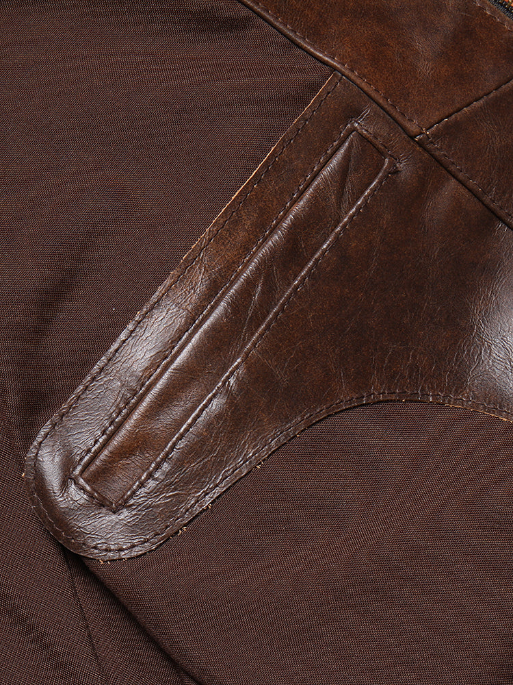 1930's VINTAGE復刻デザイン ワックスコーティング カウレザー シングルライダースジャケット M~5XL