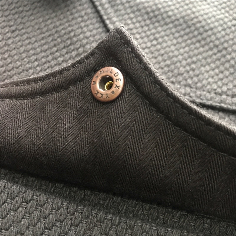 ◆ヴィンテージ風 刺し子 剣道着 風合いあるテクスチャーのコットン 14オンス 厚手メンズ シャツ◆M~3XL