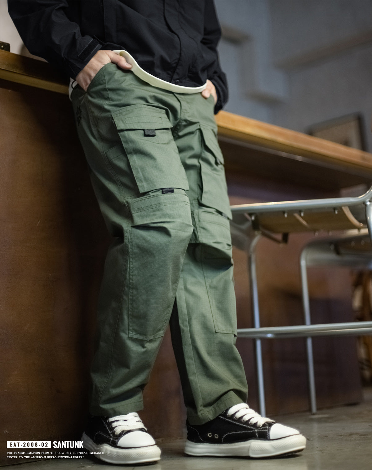 ★★★SALE★★★2色展開◇8個口ポケット リップストップ タクティカルパンツ◇M~3XL
