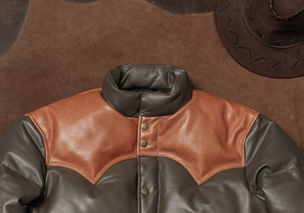 ◇シープレザーダウンジャケット◇ M~5XL