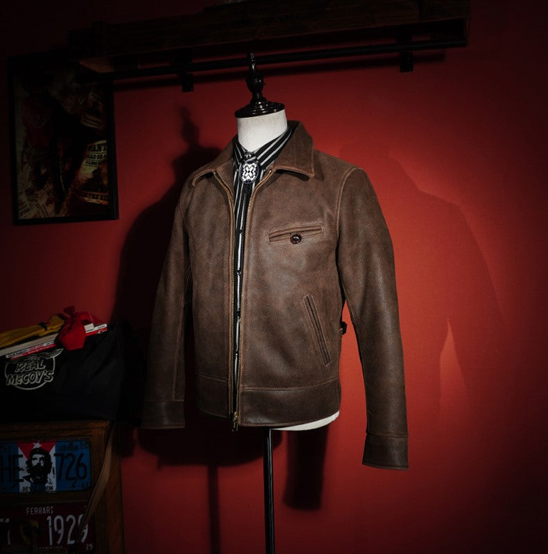 1940's VINTAGE復刻 日本産ゴートレザー使用 スポーツジャケット S~3XL