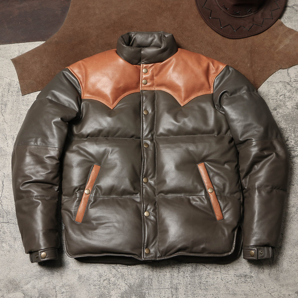 ◇シープレザーダウンジャケット◇ M~5XL