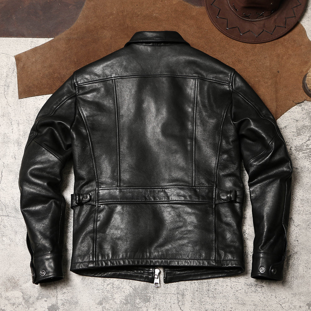✩ゴートレザー シングルライダースジャケット✩M~5XL