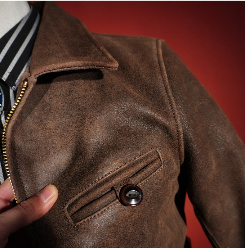 1940's VINTAGE復刻 日本産ゴートレザー使用 スポーツジャケット S~3XL