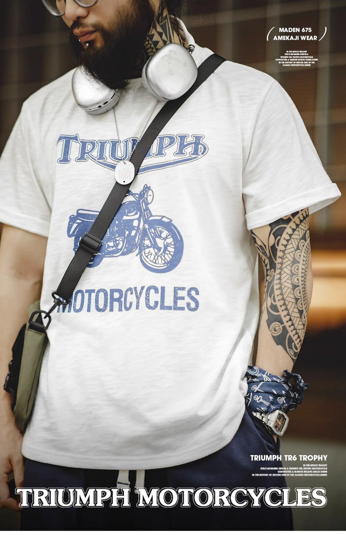 ◆TRIUMPHプリント Tシャツ◆S~2XL