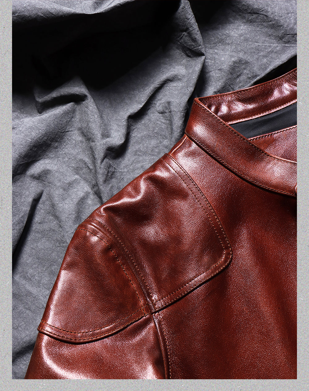 ▲ビンテージ復刻 植物タンニン鞣し ゴートレザー シングルライダース ジャケット▼M~4XL