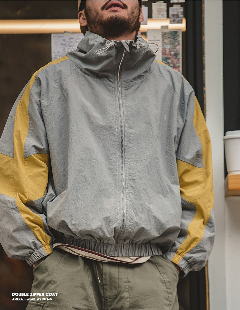 △ヴィンテージ復刻USアーミー ナイロン ラグランスリーブ トレーニング ジャケット▽S~2XL