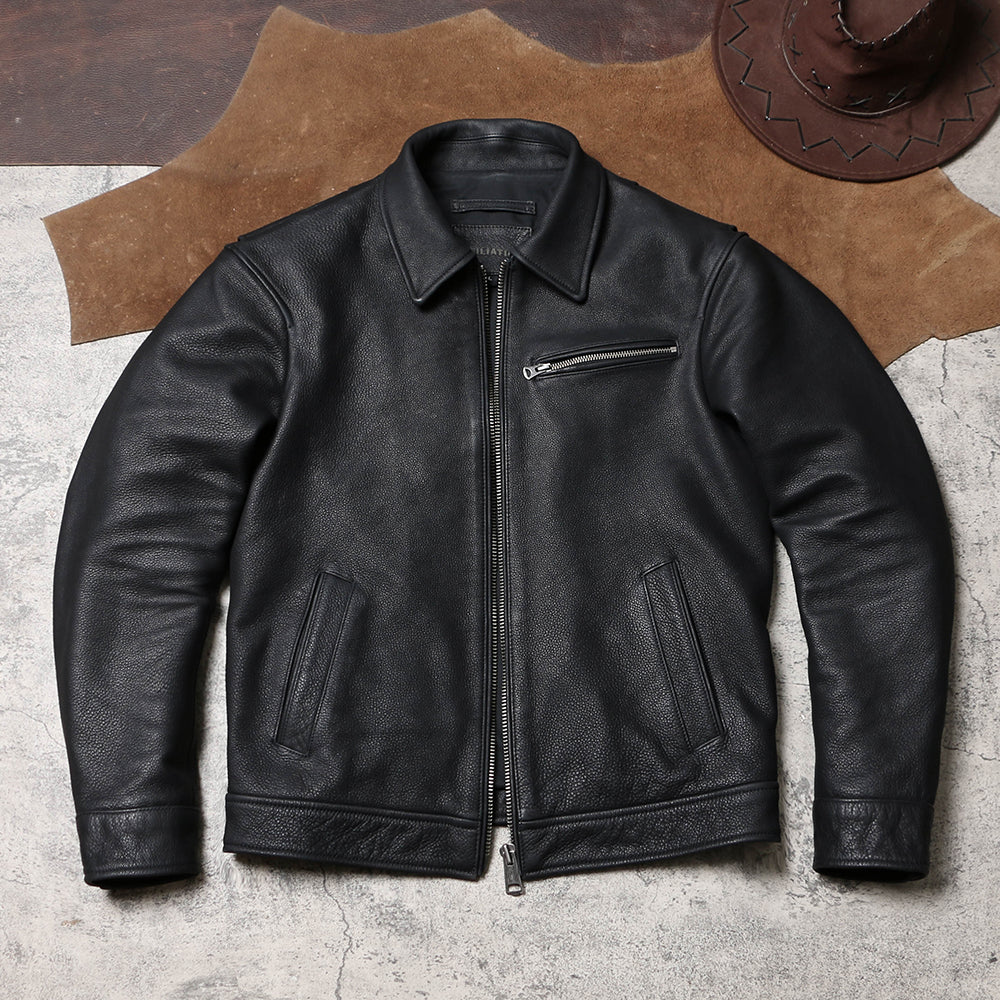 1930’s ヴィンテージ復刻型 カウレザー シングルライダース ジャケット M~5XL
