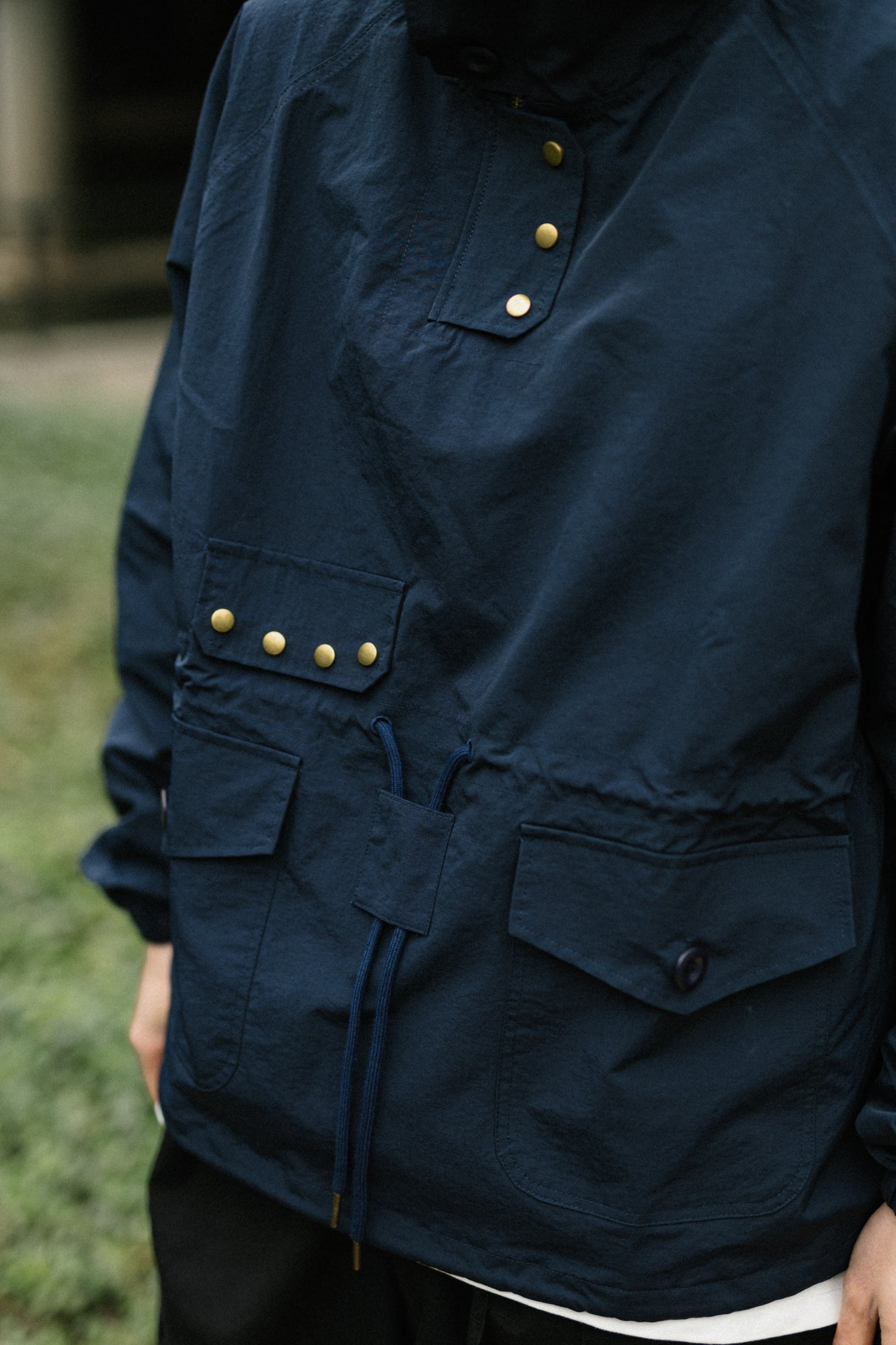 2色展開△ROYAL NAVY RAF復刻 modifiモデル コットンヘリンボーン スモックパーカー ▽