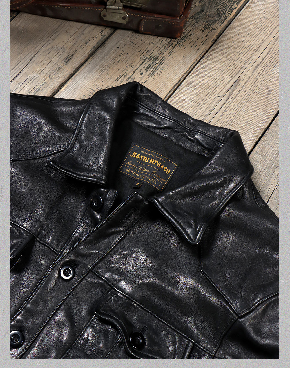 ヴィンテージ復刻スタイル◇植物タンニン鞣しシープレザー ジャケット◇M~3XL