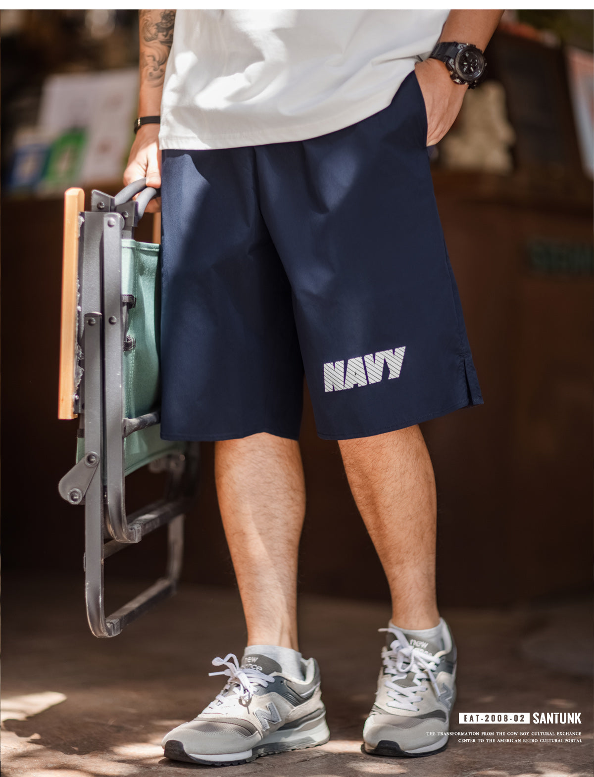 3色展開◆ヴィンテージUS NAVY復刻デザイントレーニング イージーショート パンツ◆サイズM~3XL