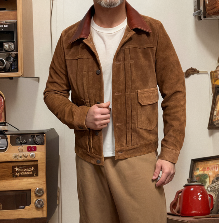 ★2nd型 507復刻モデル スウェードジャケット★ M~5XL