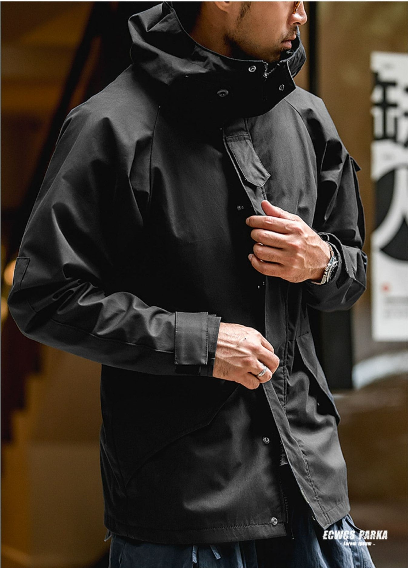 ▲US ARMY ECWCS PARKA復刻 ブラック▼