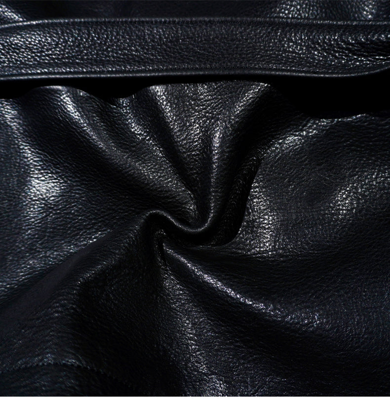 ▲細部のディテールまで完璧な拘り レザー ハンティングジャケット▼S~4XL