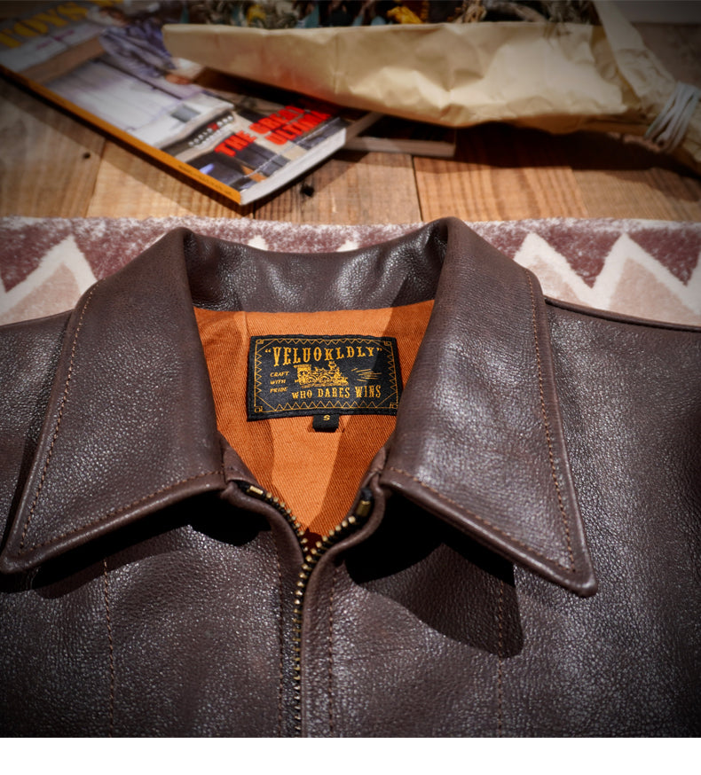 1940’s 復刻デザイン カウレザー シングルライダースジャケット S~4XL