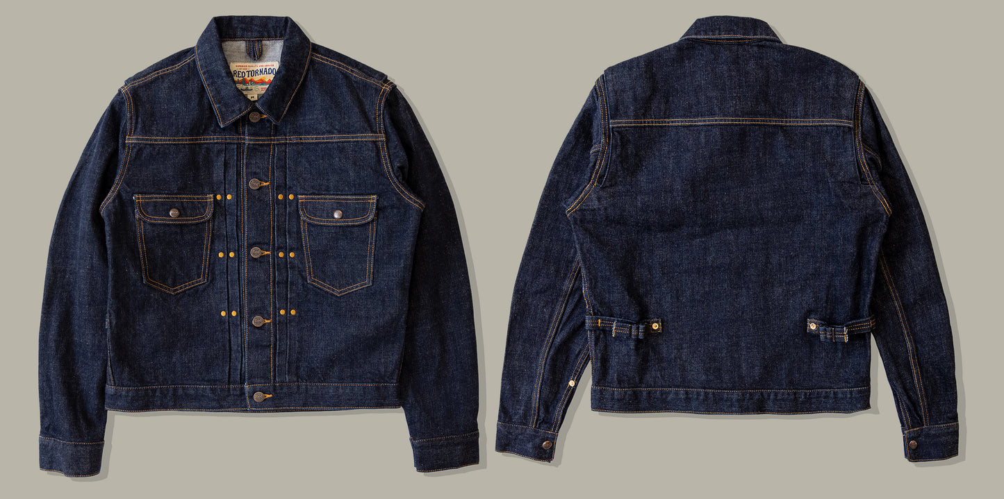★40sヴィンテージ復刻 11MJ 18オンス セルビッチ¥デニムジャケット★S~3XL