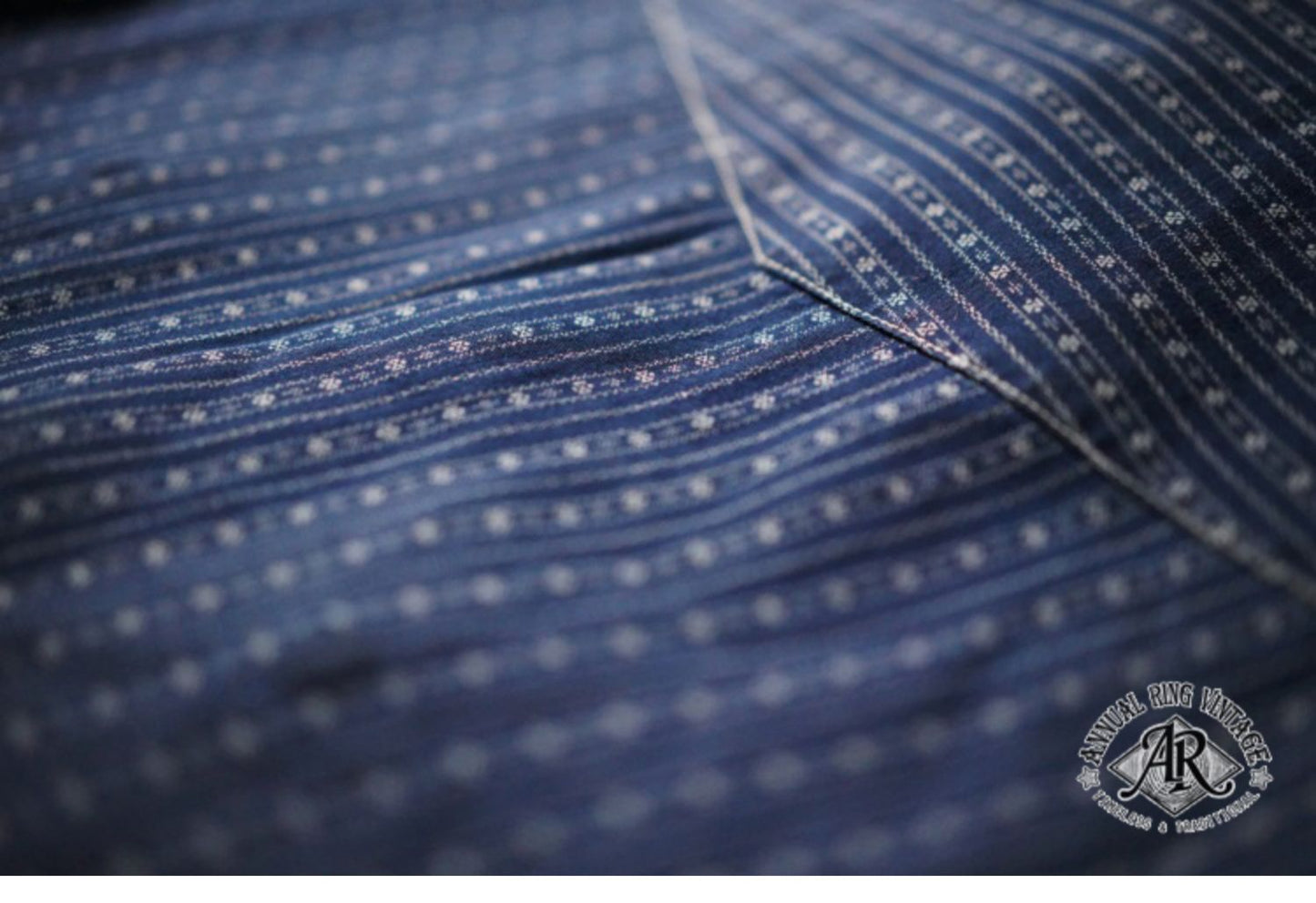 △ヴィンテージ復刻生地使用 インディゴ抜染色 ウエスタンシャツ▽S~2XL