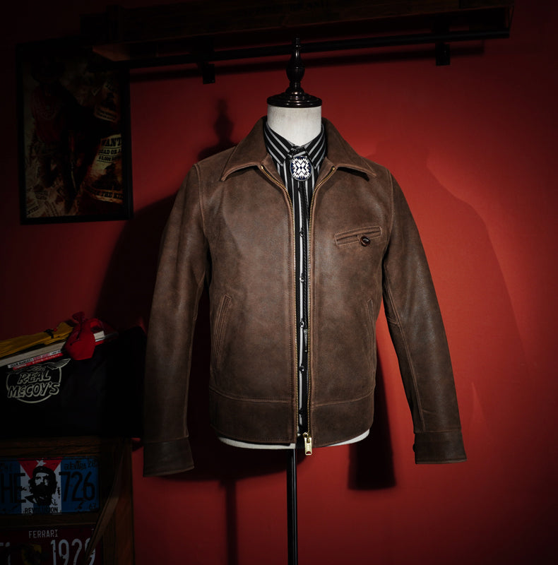 1940's VINTAGE復刻 日本産ゴートレザー使用 スポーツジャケット S~3XL