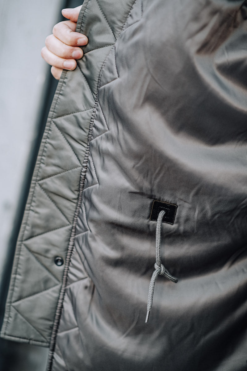 たっぷりファーに中綿で防寒性抜群★ヴィンテージ復刻 N-3Bフライトジャケット★M~3XL khaki gray
