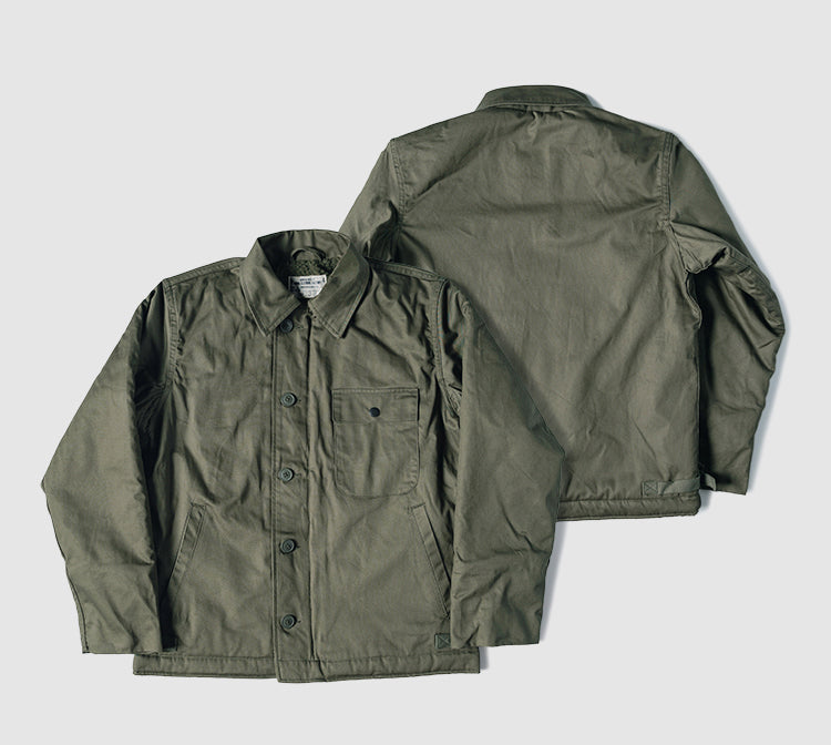 ★ヴィンテージ復刻デザイン U.S.N. A-2 DECK JACKET★S~2XL