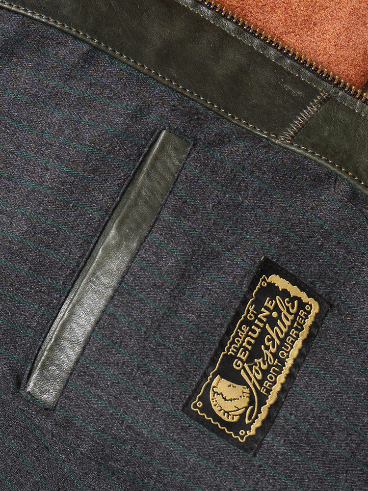 ★J100型 ホースハイドレザー シングルライダース ジャケット★M~6XL